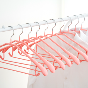 제이밀 심플 논슬립 정장 옷걸이, 핑크, 10개