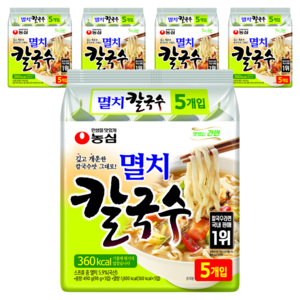 농심 멸치 칼국수, 98g, 25개