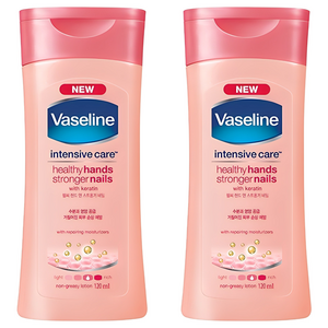 바세린 인텐시브 케어 헬씨 핸드 앤 스트롱거 네일 로션, 120ml, 2개