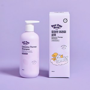 포포몽 강아지 고양이 겸용 칼라민 저자극 펫 샴푸, 380ml, 1개