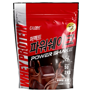 칼로바이 퍼펙트파워쉐이크 포대유청 WPC 초코맛 단백질보충제 프로틴, 2kg, 1개