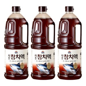 사조 참치액, 1.8L, 3개