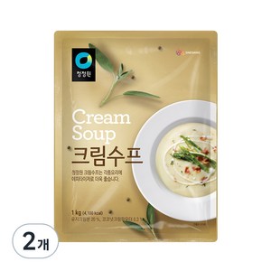 청정원 크림 스프, 1kg, 2개