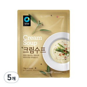 청정원 크림수프, 1kg, 5개