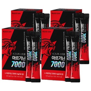 뉴트리디데이 시그니처 스트롱 아르기닌 7000 액상스틱 15p, 300g, 4개