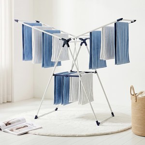 홈앤미 튼튼한 스틸 2단 빨래건조대