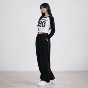 로시앤로우 주니어 와이드 트레이닝 스웻 팬츠 HK001