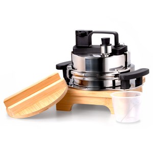 코코리 스피드 압력솥 2인용, 0.8L, 실버 + 블랙 + ..., 1개