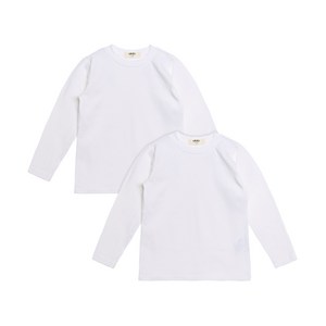 유라비 아동용 베이직 라운드 기본티셔츠 2p