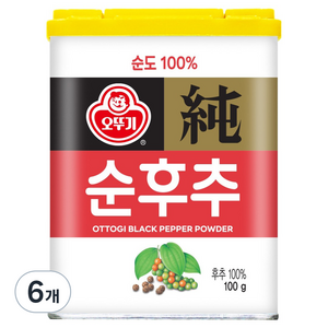 오뚜기 순후추, 100g, 6개