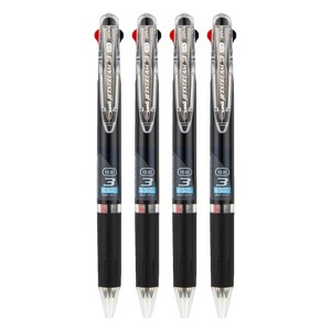 제트스트림 3색 볼펜 0.5mm SXE3-404-05, 블랙, 4개