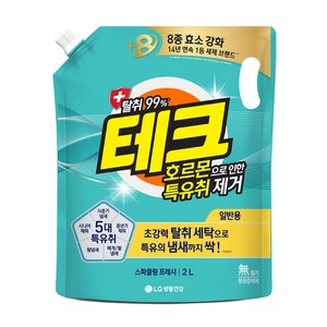 테크 호르몬으로 인한 특유취제거 액상세제 리필, 1개, 2L