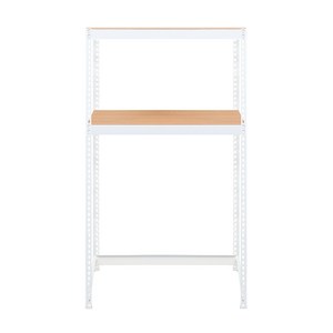 스피드랙 V2 세탁기 선반 2단 900 x 600 x 1800 mm, 화이트