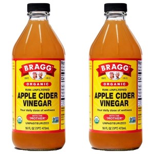 브래그 에플사이다비네거 유기농 사과 식초, 473ml, 2개
