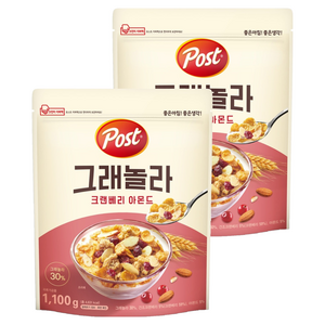 포스트 그래놀라 크랜베리 아몬드, 1.1kg, 2개