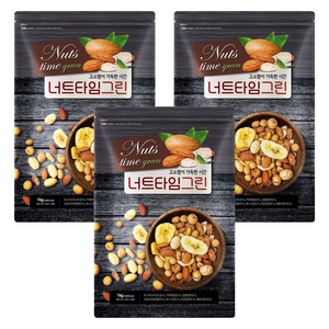 해맑음푸드 너트타임그린 믹스넛, 1kg, 3개