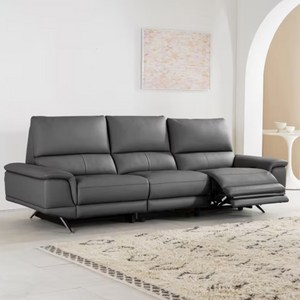 리바트 미유 가죽 4인 일면형 리클라이너 소파 방문설치