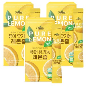 천호엔케어 퓨어 유기농 레몬즙 15p, 300g, 3개