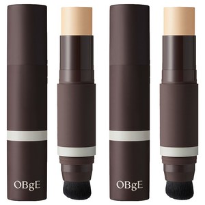 OBge 내추럴 커버 남성 파운데이션 13g, 2호 베이지, 2개