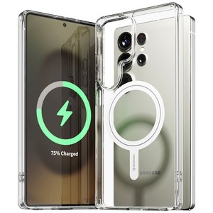 신지모루 2배 자력 M 에어클로 마그네틱 맥세이프 호환 투명 휴대폰 케이스