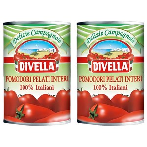디벨라 홀 토마토 통조림, 400g, 2개