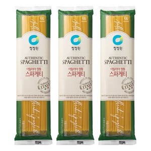 청정원 이탈리아 정통 스파게티면, 500g, 3개