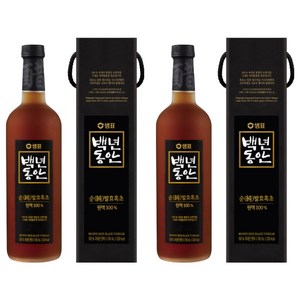 백년동안 순 발효 흑초 원액, 750ml, 2개