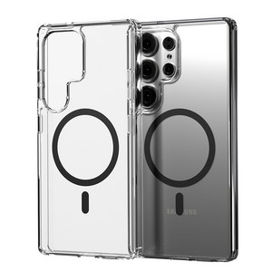 엑씨 에어스타 내장 맥세이프 호환 자력 변색 방지 고투명 안전 범퍼 휴대폰 케이스