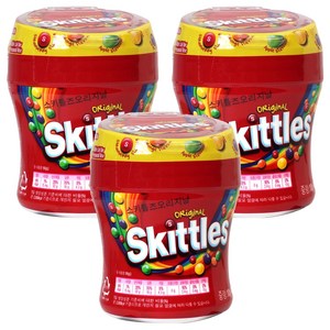 스키틀즈 오리지날 프릇츠향 캔디, 100g, 3개