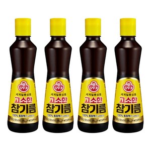 오뚜기 고소한 참기름, 320ml, 4개