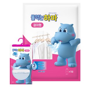 물먹는하마 습기제거제 걸이형 5개입, 1.25kg, 1개