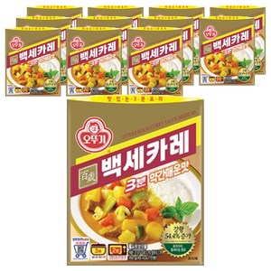 오뚜기3분 백세카레 약간매운맛, 200g, 12개
