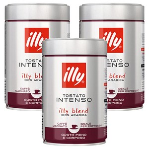 일리 인텐소 볼드 로스트 그라운드, 에스프레소, 250g, 3개