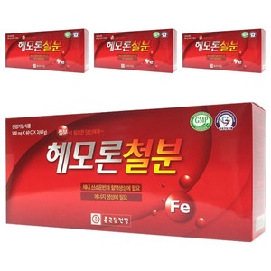 종근당건강 헤모론철분, 60정, 4개