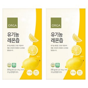 올가홀푸드 유기농 레몬즙, 20g, 20개