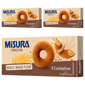 미주라 통밀도넛츠, 230g, 3개