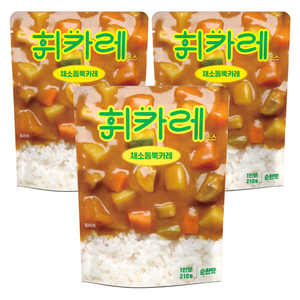 휘카레 채소듬뿍 순한맛, 3개, 210g