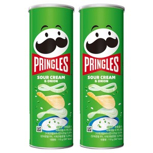 프링글스 사워크림 앤 어니언, 110g, 2개