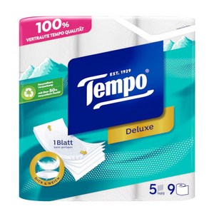Tempo 천연펄프 5겹 롤화장지