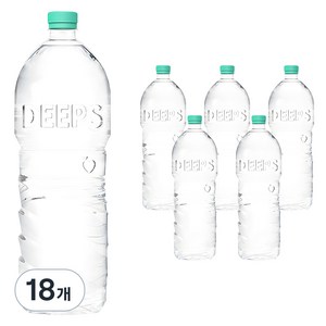 딥스 에코그린 무라벨 먹는해양심층수, 2L, 18개