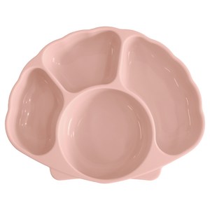 티지엠 실리콘 조가비 흡착식판, 단품, 코랄핑크