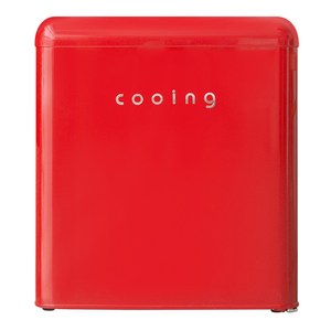 쿠잉전자 레트로 미니 냉장고 43L