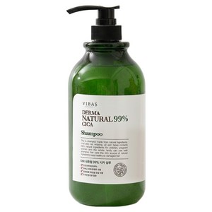 비바스 더마 내추럴 99% 시카 샴푸, 1kg, 1개