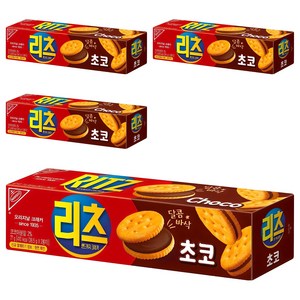 리츠 샌드위치 크래커 초코, 77g, 4개