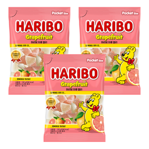 하리보 그레이프 프루트 젤리, 100g, 3개