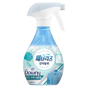 페브리즈 섬유탈취제 다우니 실내건조 프레시클린향 본품, 370ml, 1개