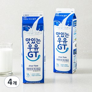 남양유업 맛있는 우유 GT, 900ml, 4개