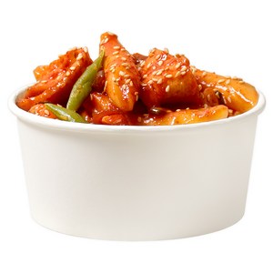 무인쇄 종이용기 520ml 124 x 102 x 60 mm, 100개입, 1개