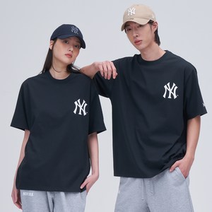 뉴에라 MLB 베이직 로고 뉴욕 양키스 반팔 티셔츠 14721306