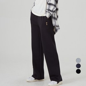 ELLE PARIS 여성용 자수 그래픽 기모 스웻팬츠 EIFFEL TOWER